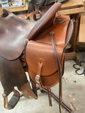 Leather Saddle Bags Large
