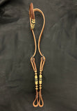 Slide Ear headstall with Rawhide Accents