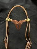 Harness Knotbrow Headstall w/ Rawhide Braiding