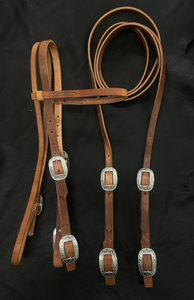 Horse Headstall Bridle/Adjustable Rein Set