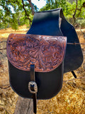Leather Saddle Bags Large
