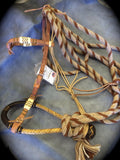 A Rawhide Accented Hackamore Set