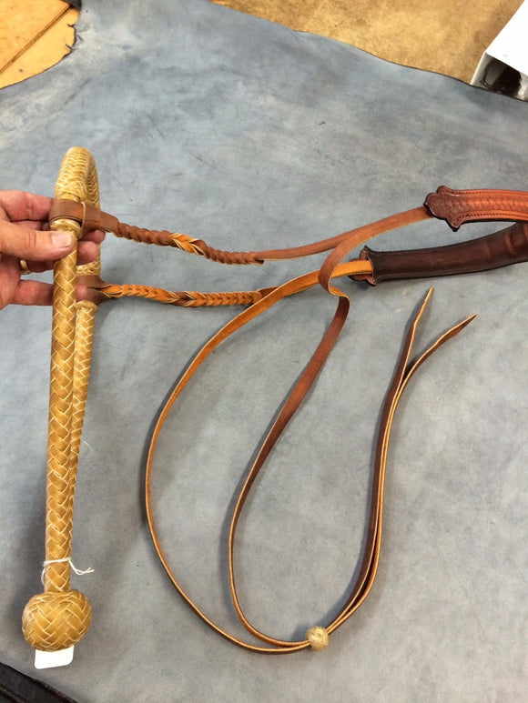 Hackamore en corde violette : animaux par creation-cuir Hackamore en corde violette : animaux par creation-cuir