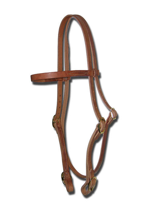 Buckle On Leather Headstall