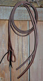 Lined and weighted split leather reins