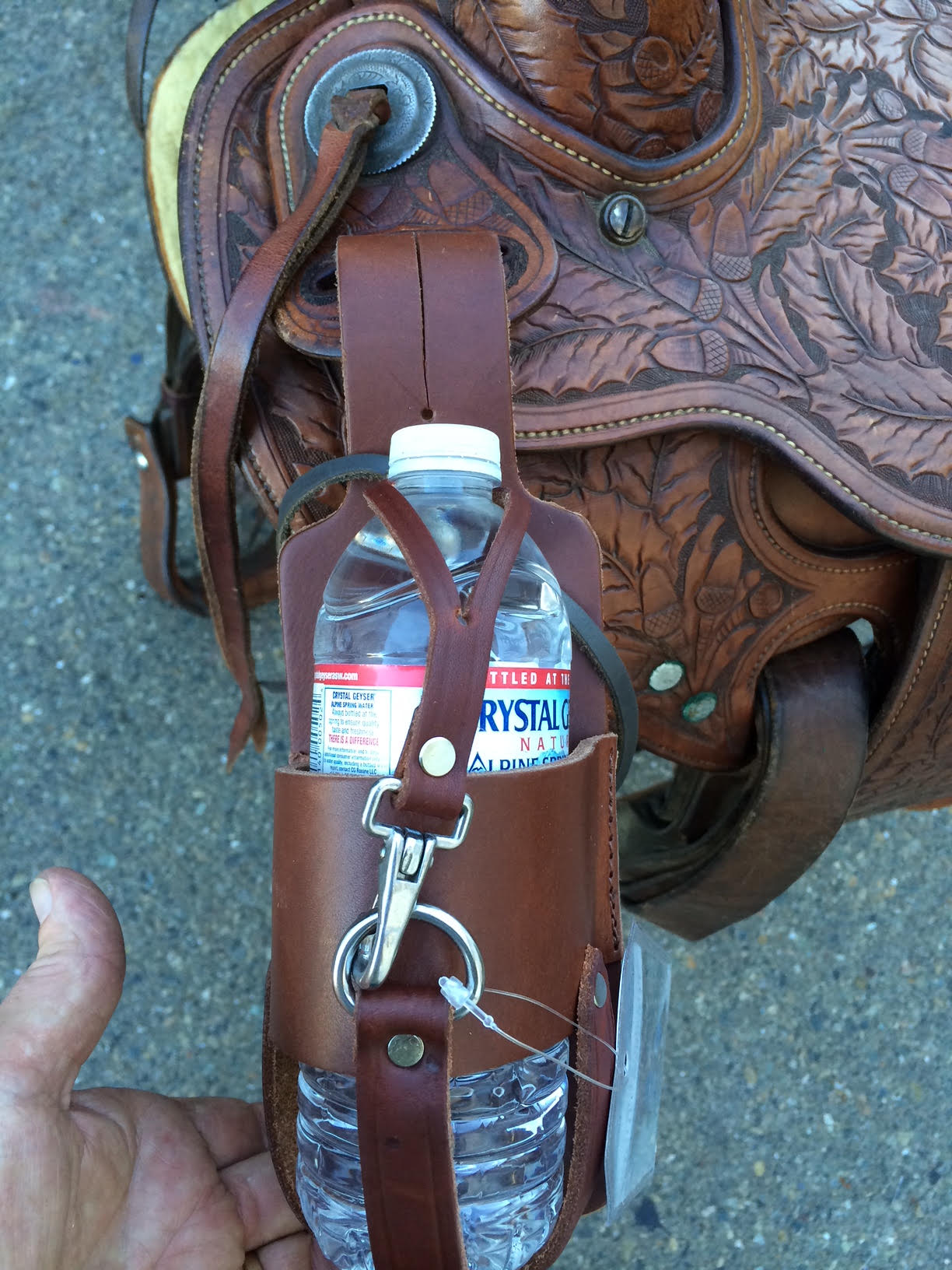 Water Bottle Holder with Carabiner - Slip On