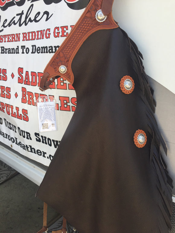 Chaps En Cuir Fait Main – Chinks Cowgirl En Cuir Véritable Unisexe