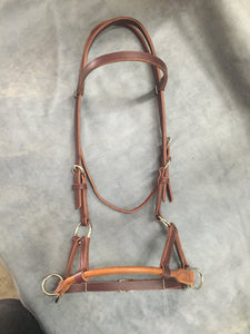 Rolled Nose Sidepull Bitless Bridle