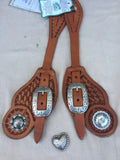 Cowboy Style Spur Strap with Chonchos