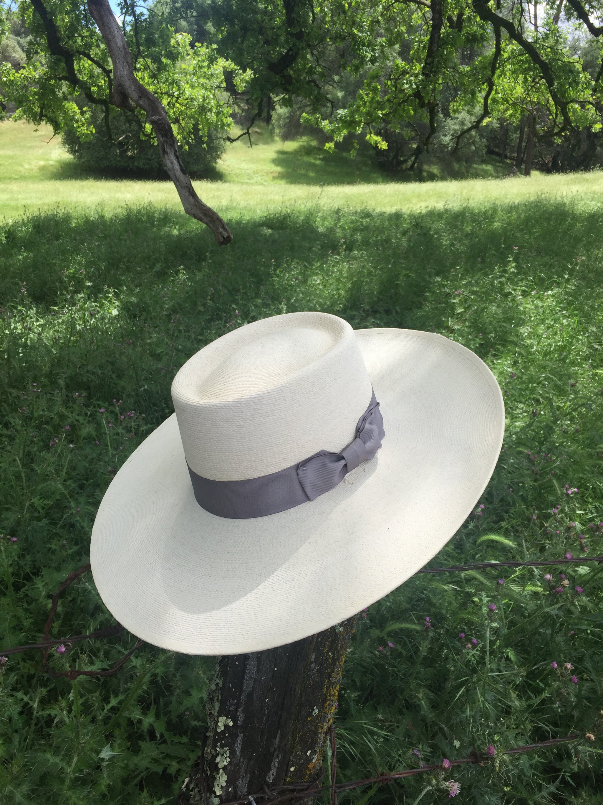 Atwood Buckaroo Straw Hat with Brown Band The El Dorado Palm Leaf Style – Buckaroo Leather Products main image 2