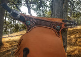 Chinks Chaps Leather Fancy Tooled Hand Carved