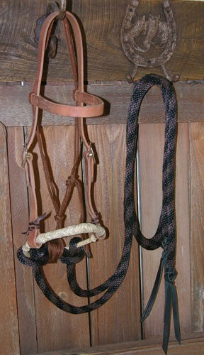 Showman Argentina Cow Leather Bosal Hackamore Set : Down Home Tack & Feed  LLC
