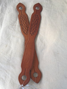 Tooled Leather Slobber Strap