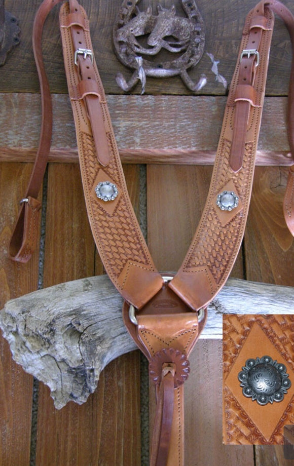 Pulling Leather Breast Collar