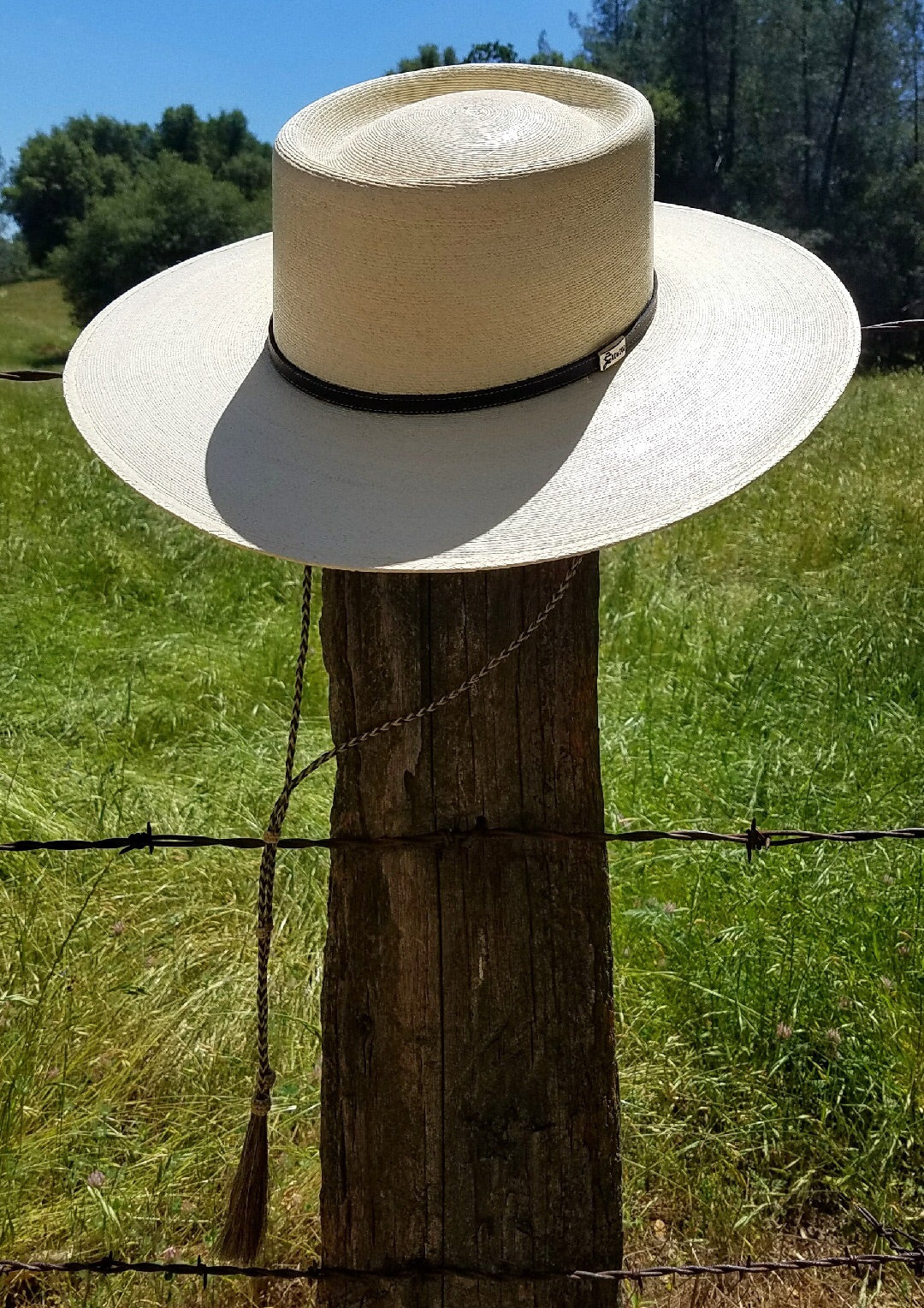 Palm Leaf Vaquero Hat Buckaroo Leather Products