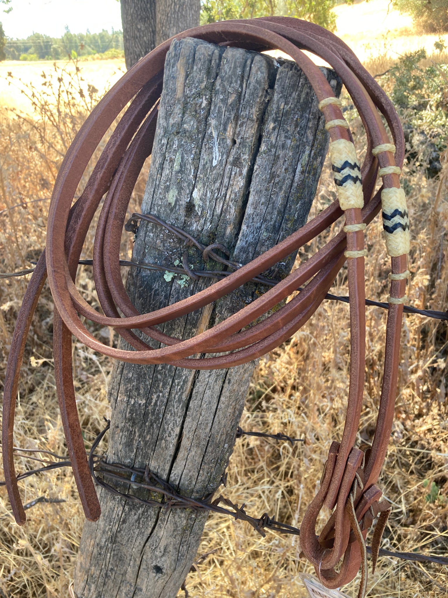 Buckaroo Leather Split Reins
