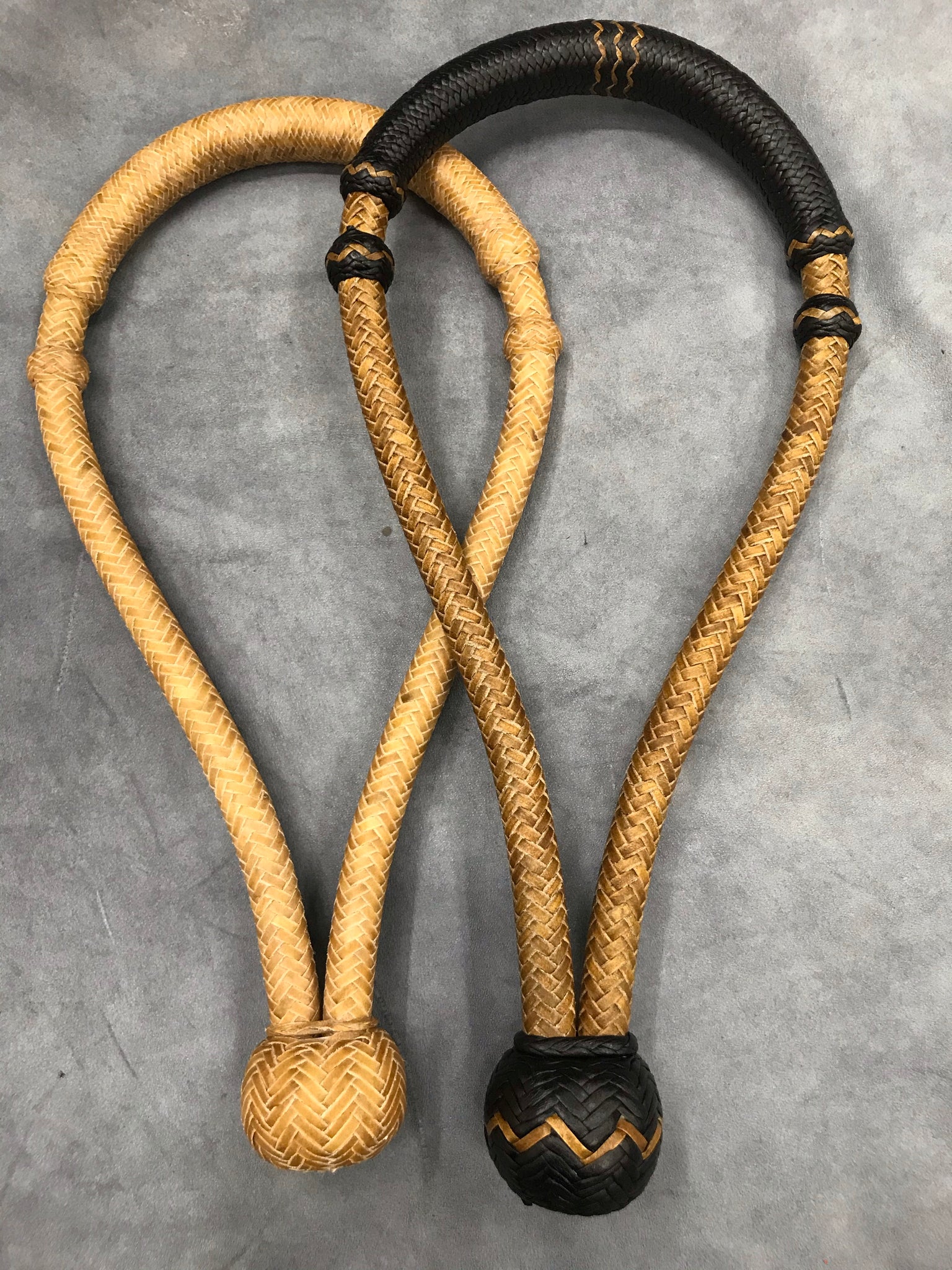 60 Plait Bosal Rawhide with Accent